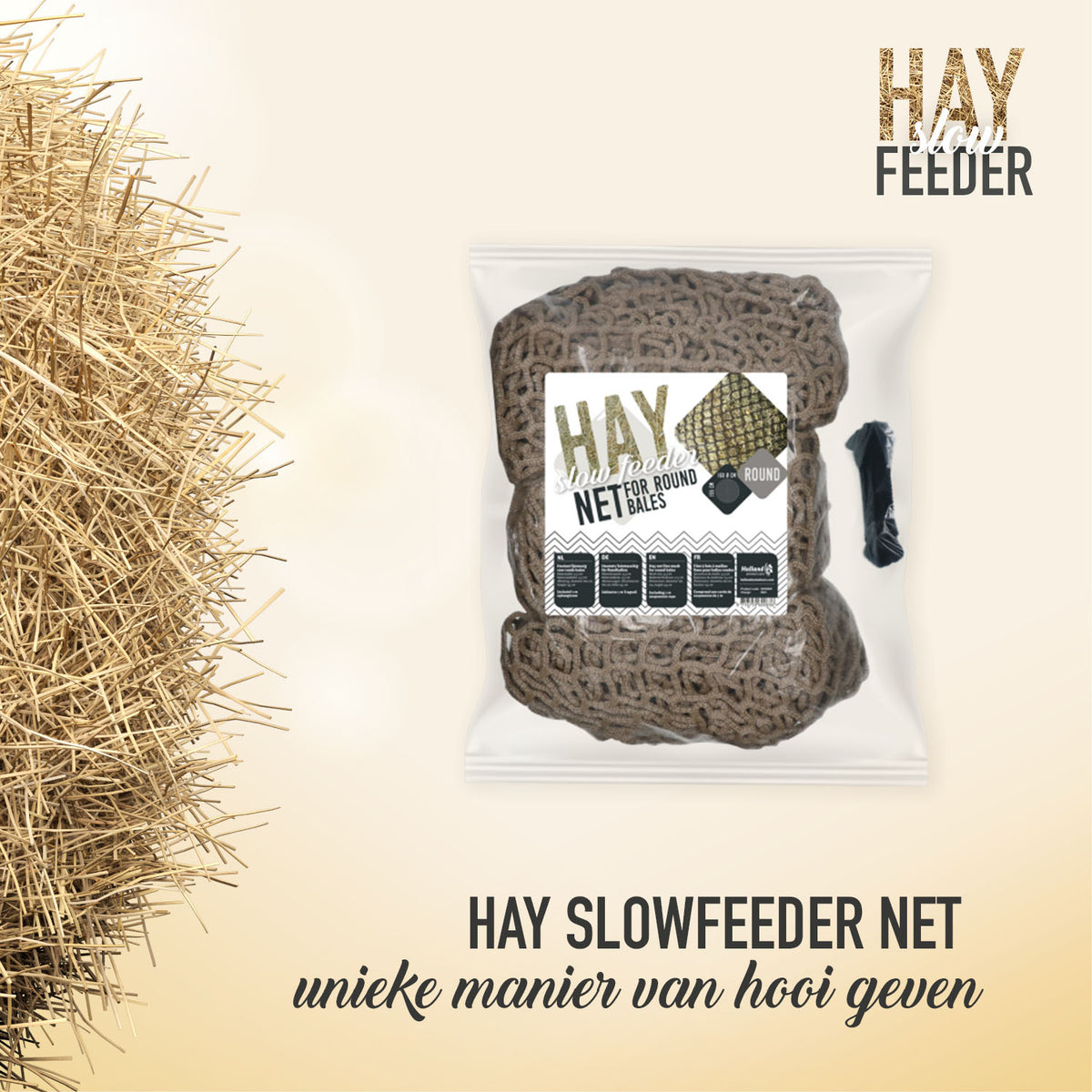 Hay Slow Feeder Net Ronde Baal 4