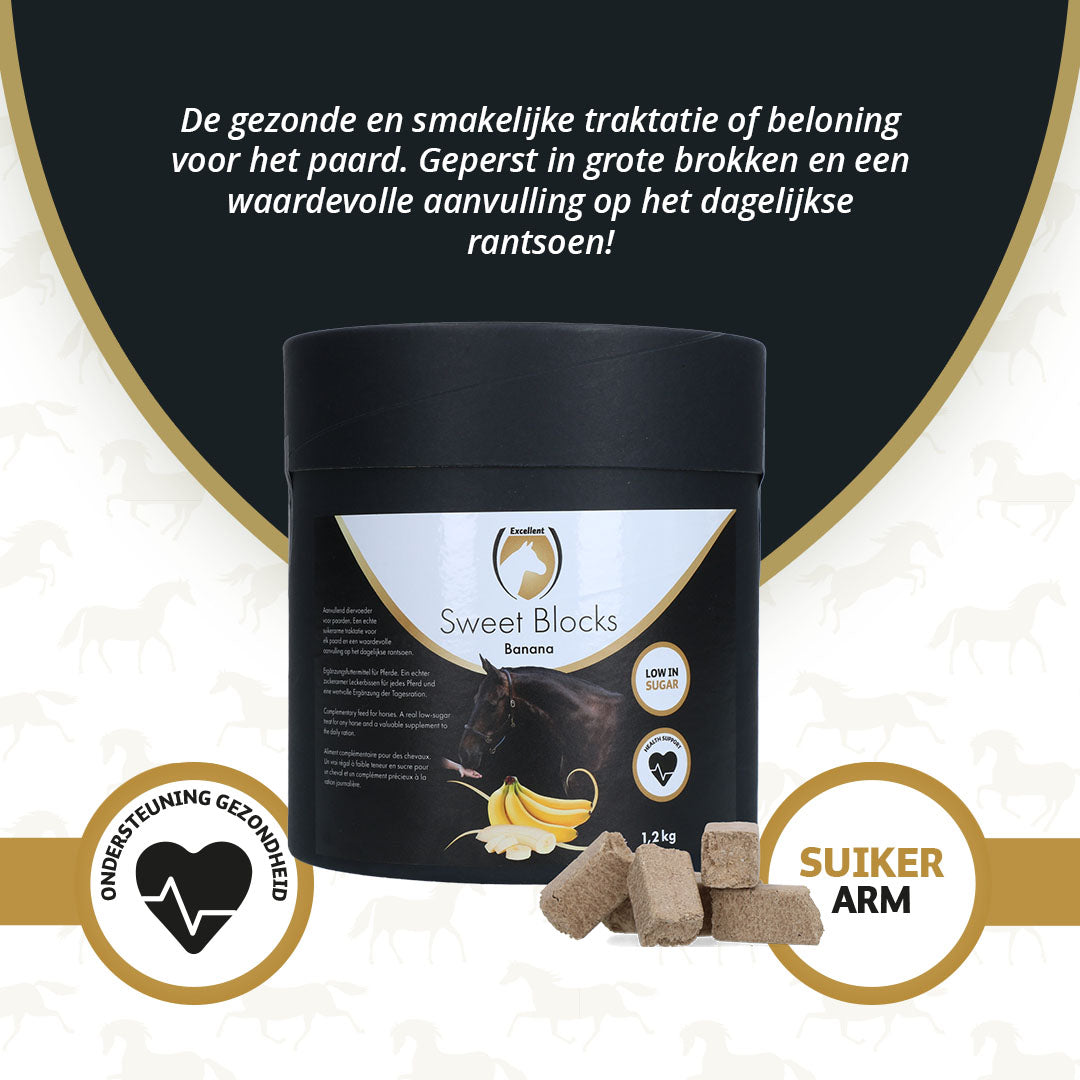 Excellent Horse Sweet Blocks Banana 1,2 kg 3