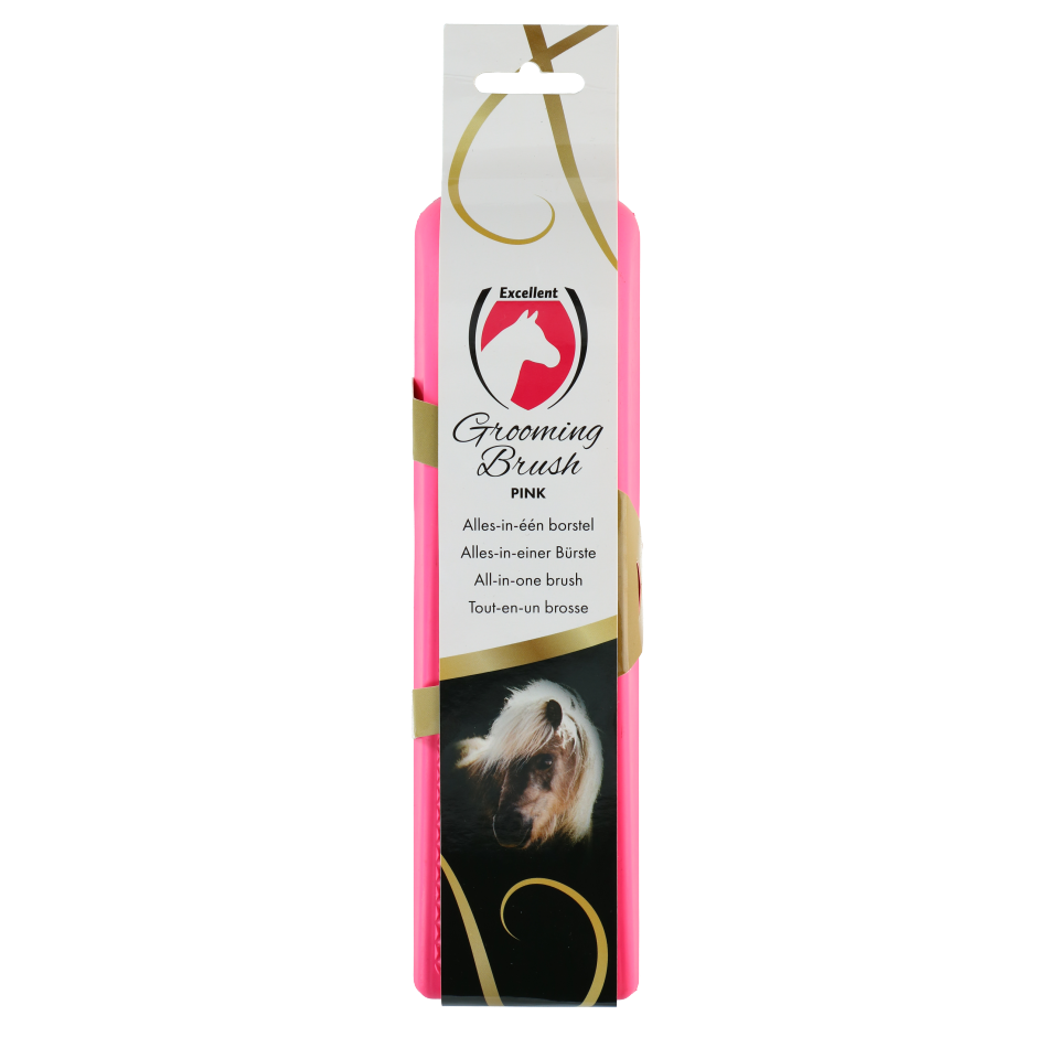 Excellent Horse Grooming Brush L Roze