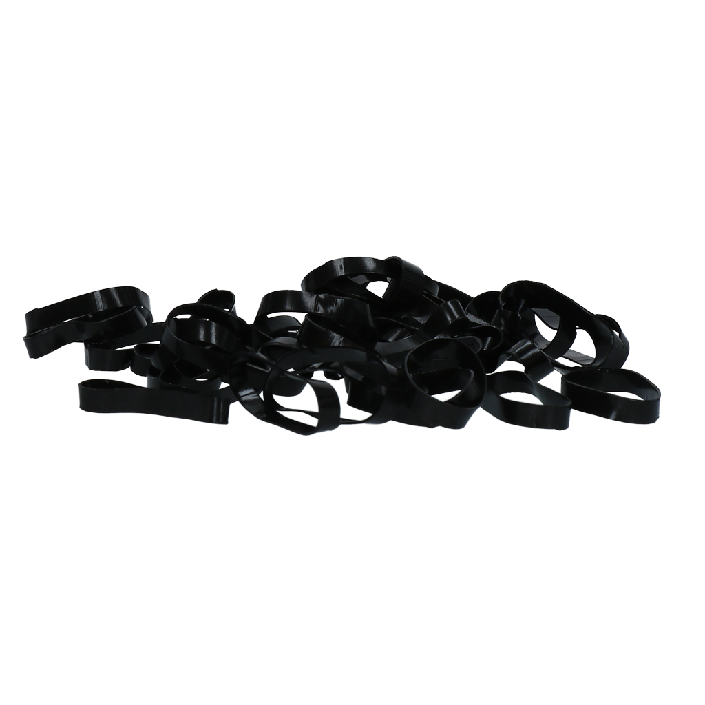 Excellent Horse Rubber Bands Silicone Zwart 2