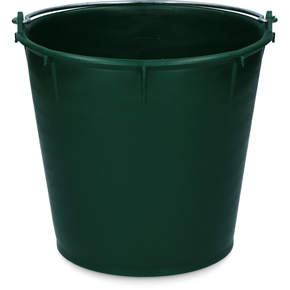Emmer 7 l met beugel Groen