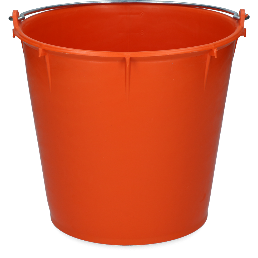 Emmer 7 l met beugel Oranje 2