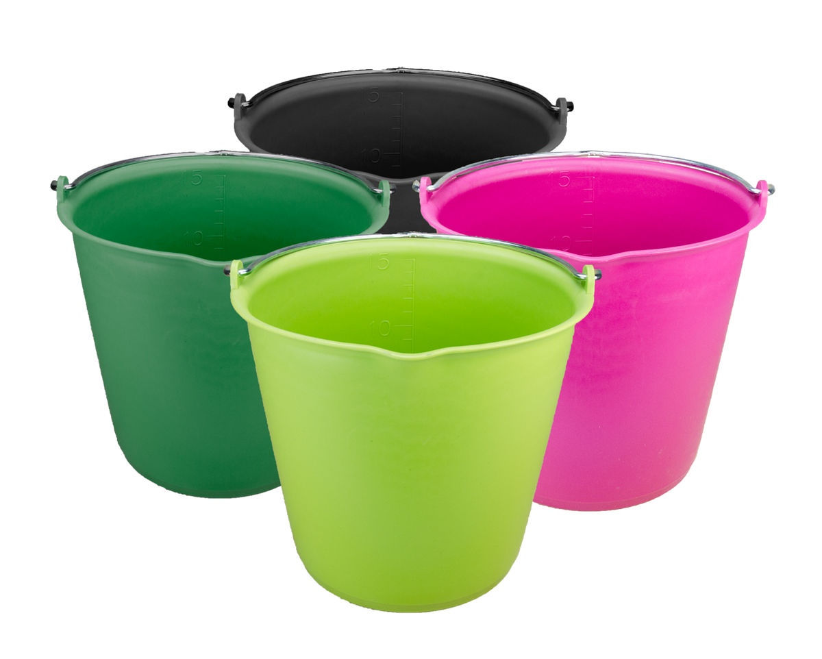 Emmer 15 l met schenktuit Roze 3
