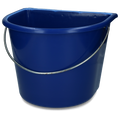 Emmer met vlakke kant 15 l Blauw