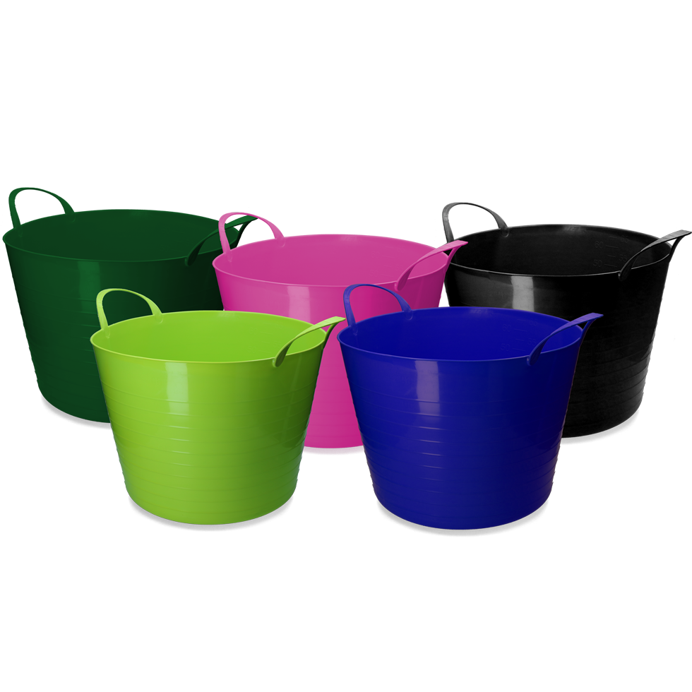 vPlast Emmer V-Trug Flexi 65 l Limoen 2