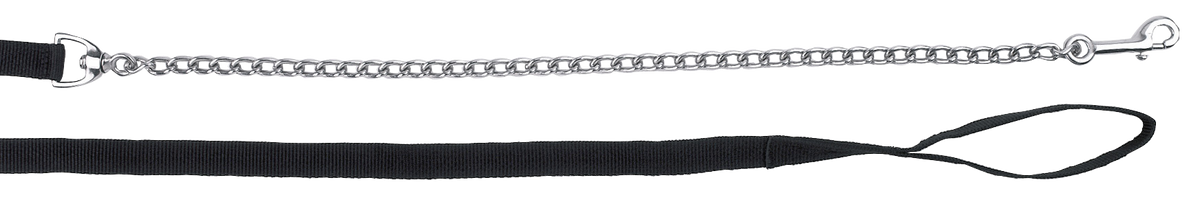 Geleidelijn met ketting zwart 250cm  2