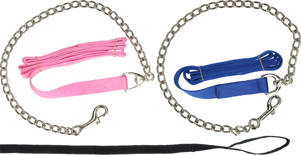 Geleidelijn met ketting zwart 250cm 