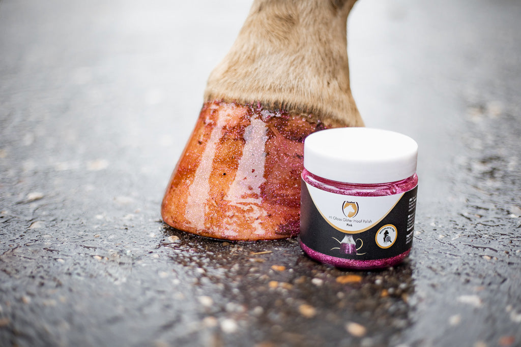 Excellent Horse Hi Gloss Glitter Hoof Polish Pink 150 ml 4