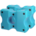 Vplast Cavaletti Hindernisblokken 2 st Blauw