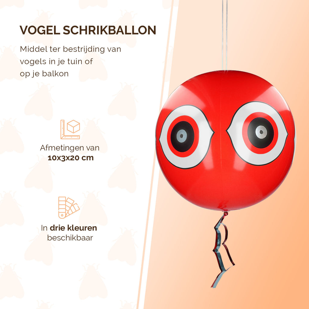 Knock Pest Schrikballon Rood 2