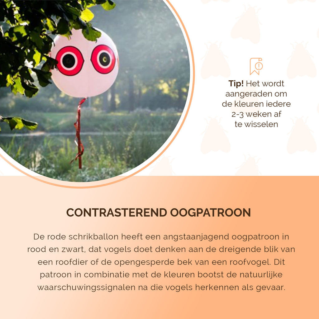 Knock Pest Schrikballon Rood 4