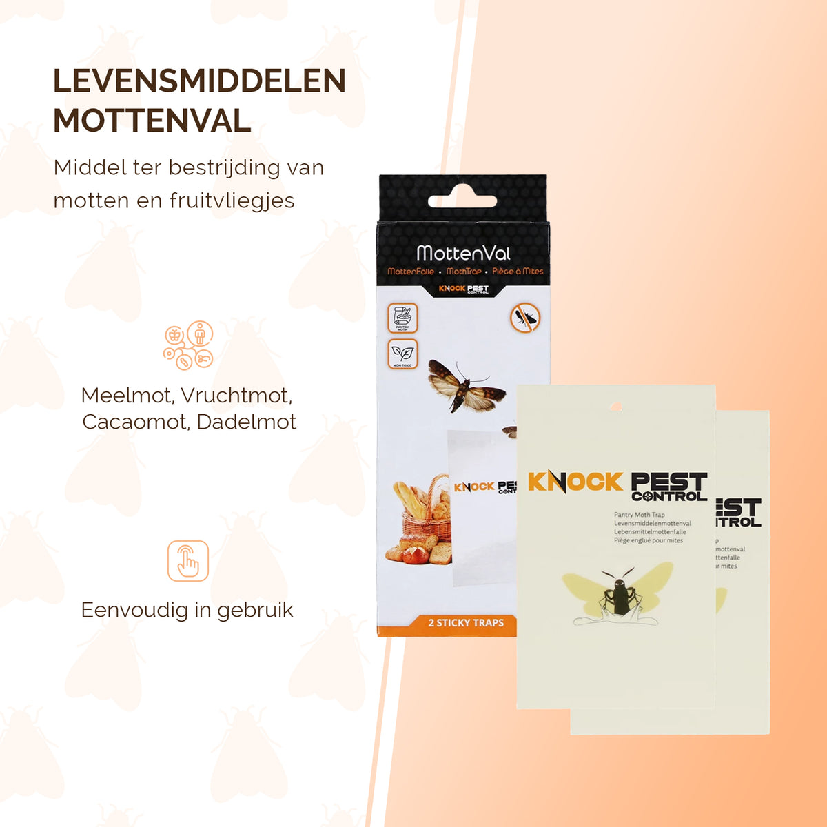 Knock Pest Levensmiddelenmottenval Vlak  4