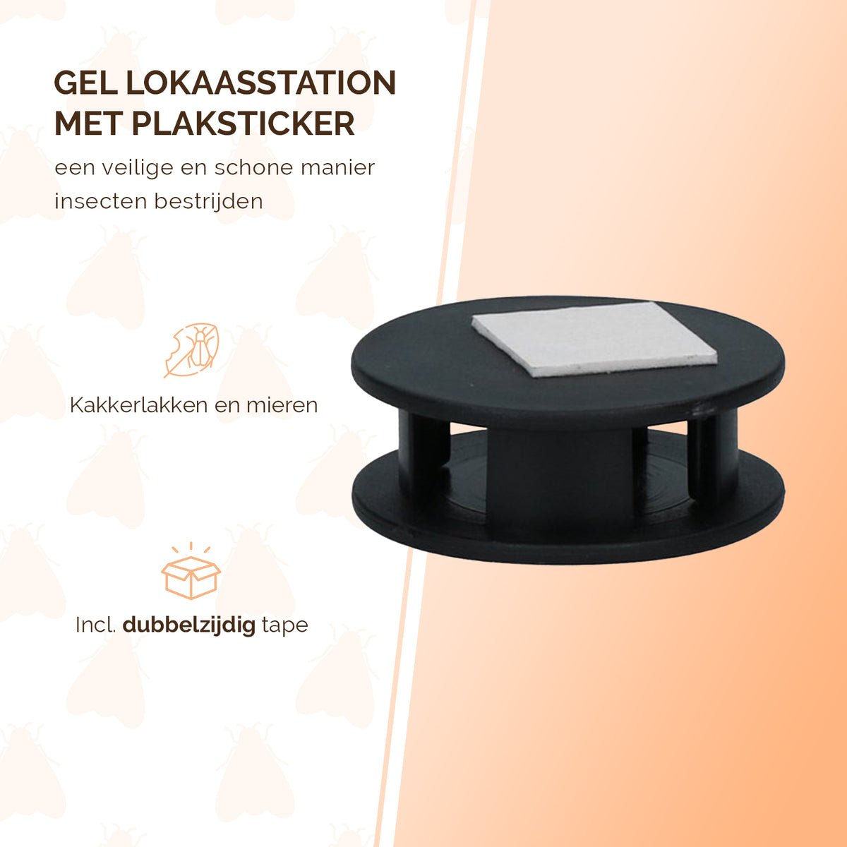 Knock Pest Gel Lokaasstation met plaksticker  3