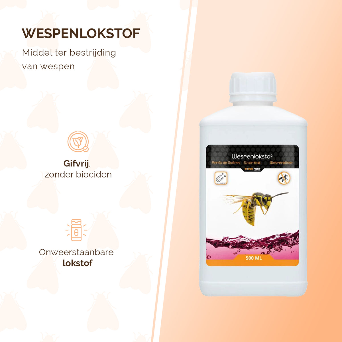 Knock Pest Wasp Bait (Wespentraktatie) 500 ml 2