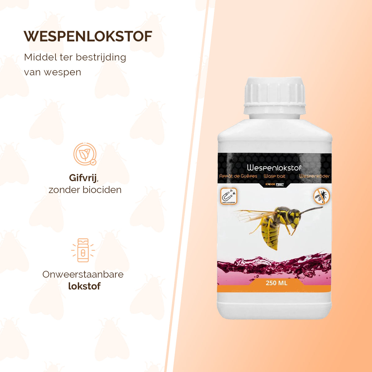 Knock Pest Wasp Bait (Wespentraktatie) 250 ml 2