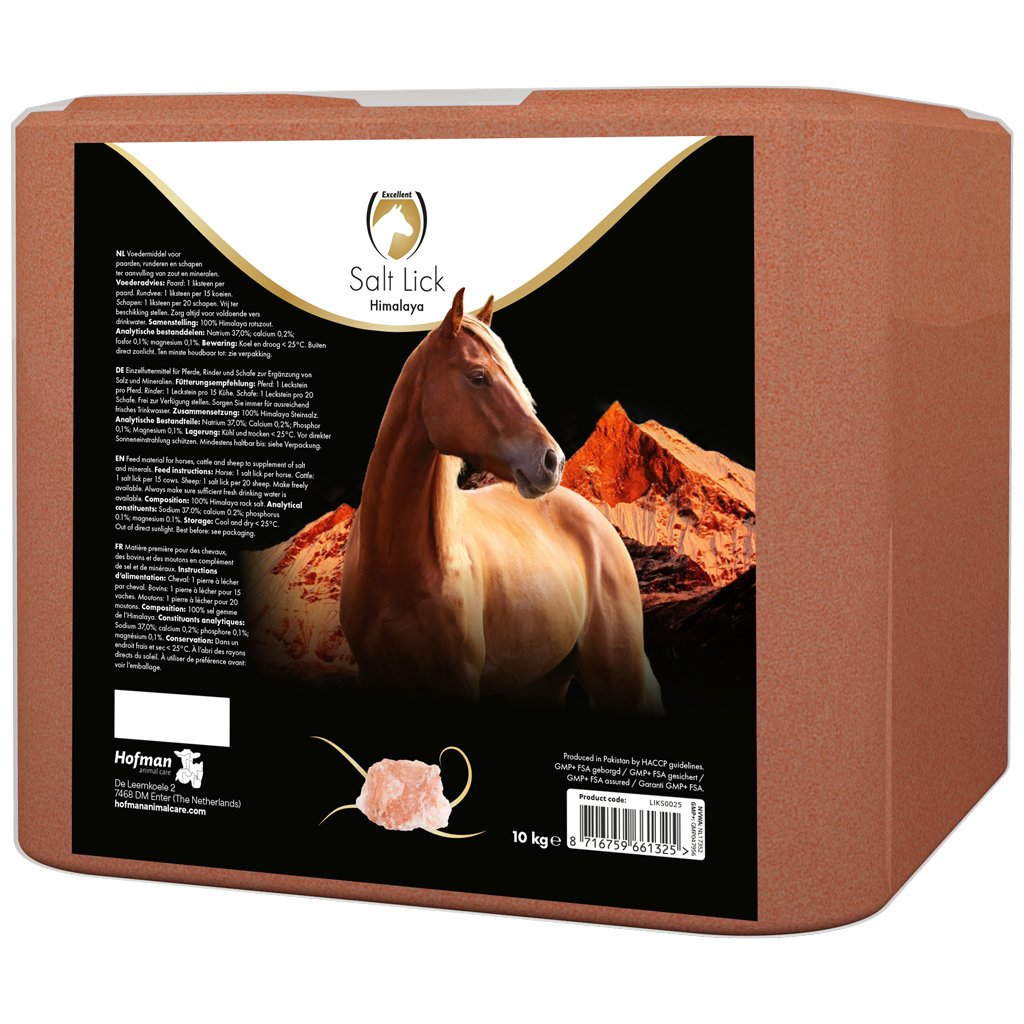 Excellent Horse Salt Lick Himalaya Rund/Paard/Schaap 10 kg (GMP+)