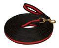 Longeerlijn zwart soft 8 meter Rood