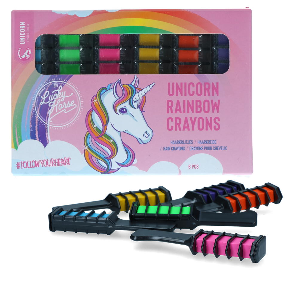 Lucky Horse Unicorn Regenboog Kleurkrijt 