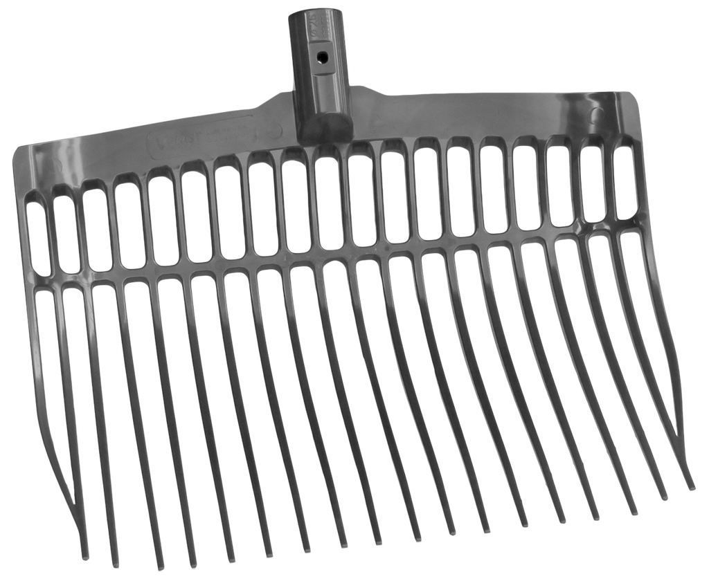Mestvork zonder steel Grijs