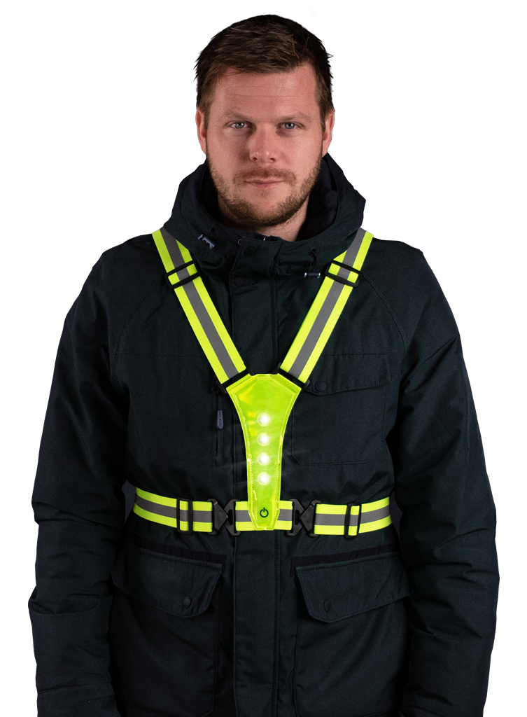 Nightwalk Human Safety Harness Geel 3