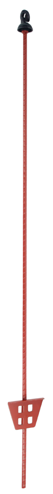 Instappaal 105 cm ovaal veerstalen+krul 