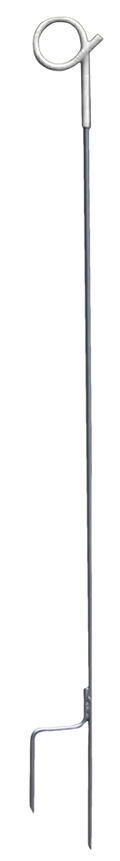 Instappaal 110 cm rond veerstalen + krul Wit 