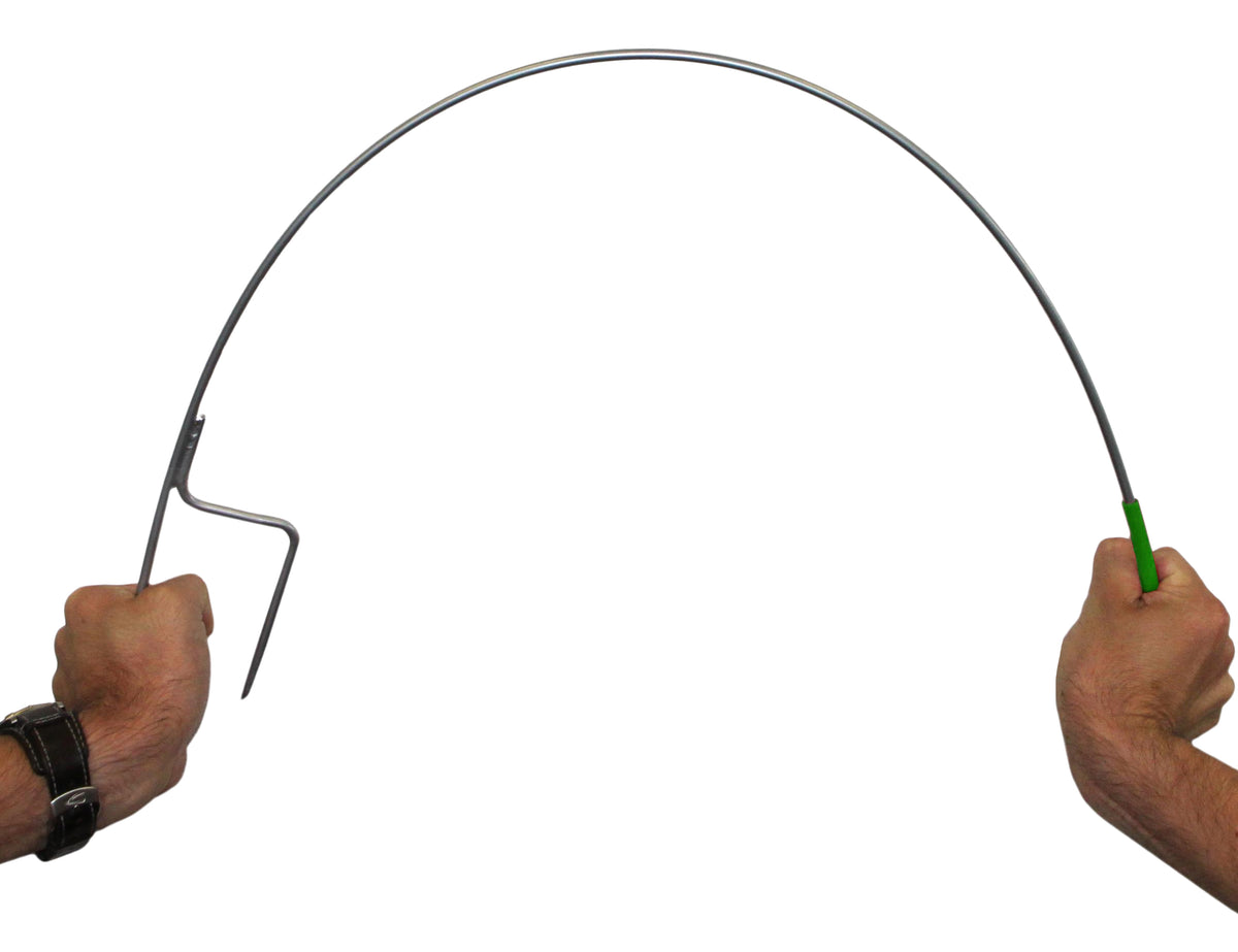 Instappaal 110 cm rond veerstalen + krul Wit  2