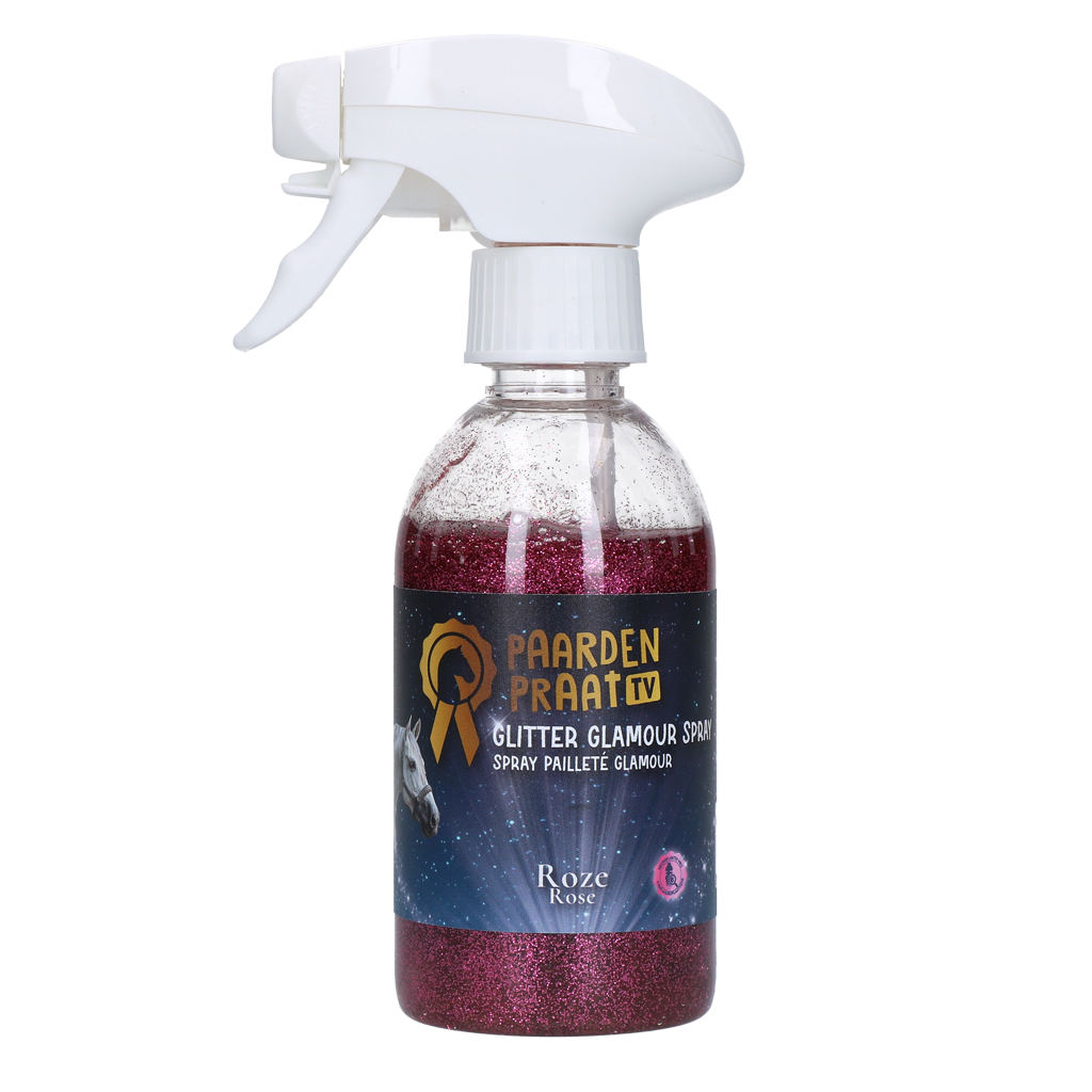 Paardenpraat TV Glitter Glamour Spray Roze