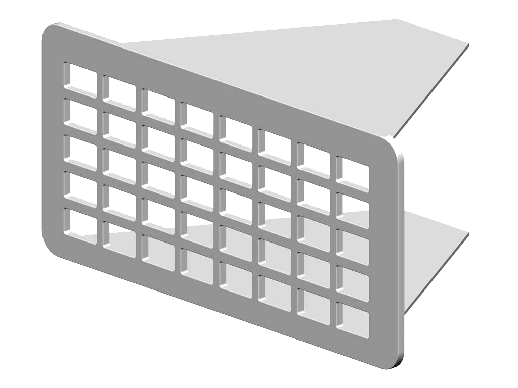RenoFix RVS Renovatierooster 5 x 10,5 cm 