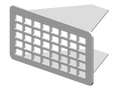 RenoFix RVS Renovatierooster 5 x 10,5 cm 