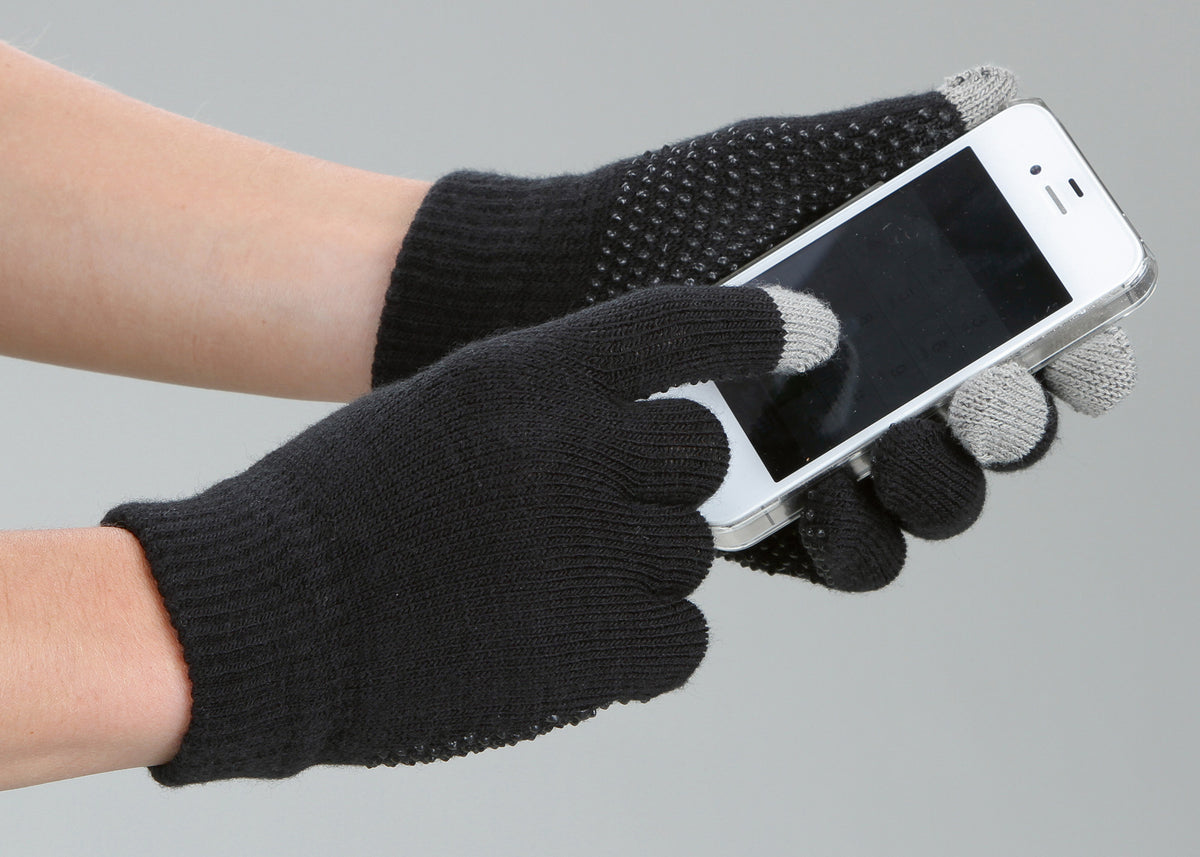 Rijhandschoen Magic Touch zwart 1size4all  2
