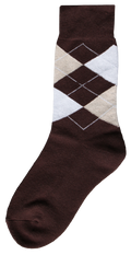 Ruitersok bruin/beige/wit 43-46 