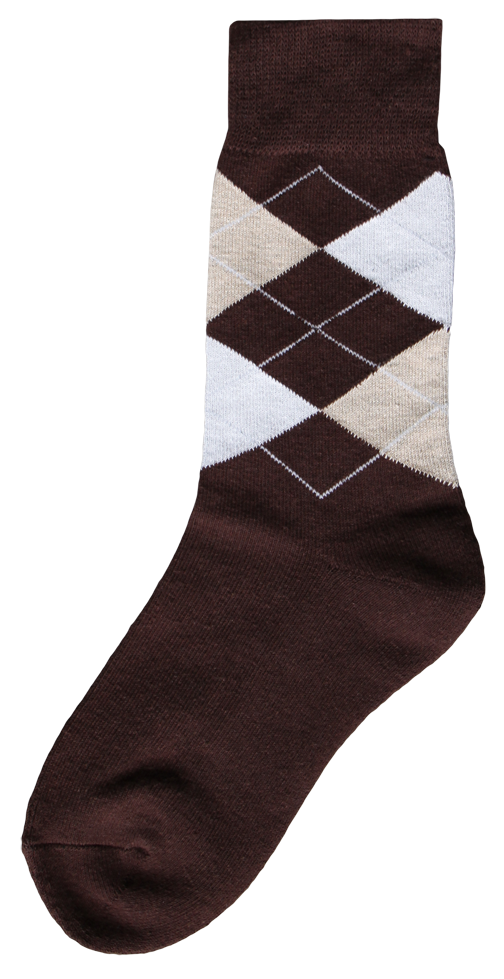 Ruitersok bruin/beige/wit 43-46 
