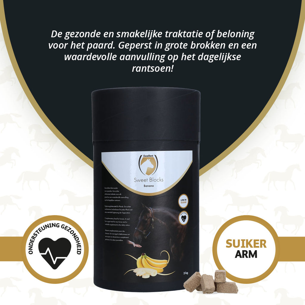 Excellent Horse Sweet Blocks Banana 3 kg 3