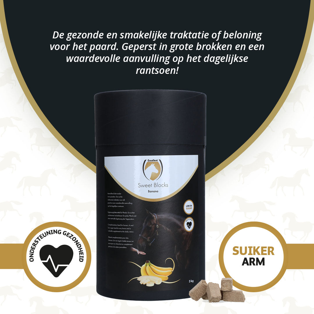 Excellent Horse Sweet Blocks Banana 3 kg 3