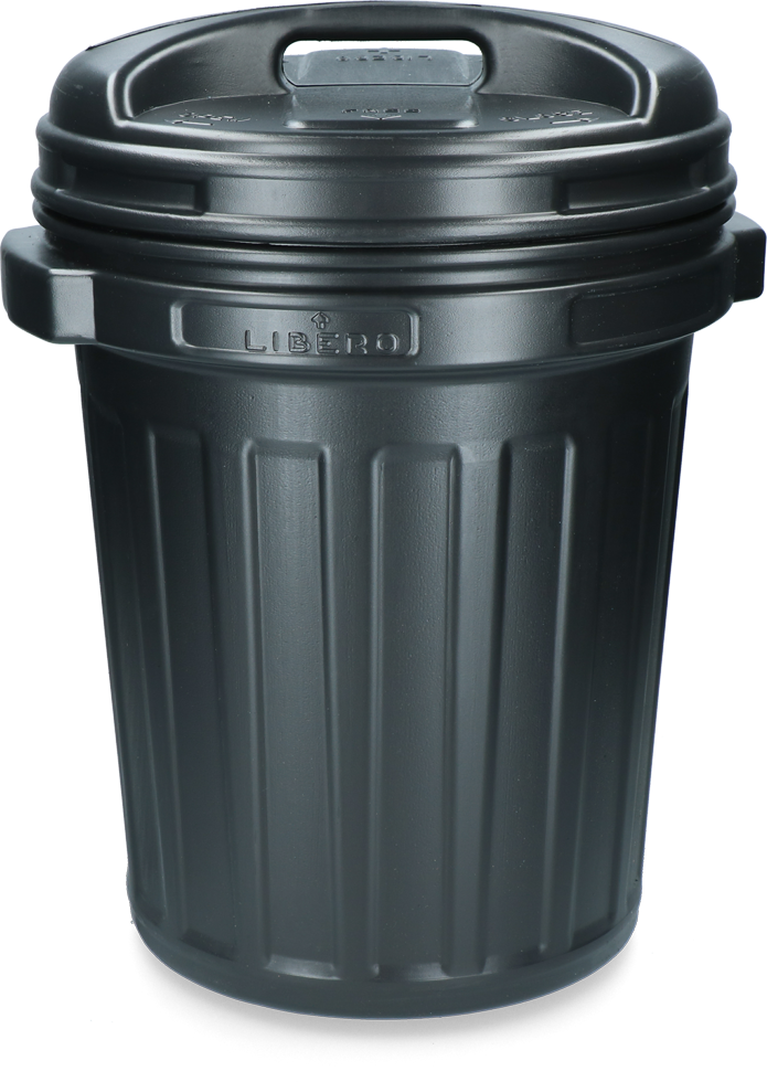 Voerton met draaisluiting 40 liter Black Zwart 2