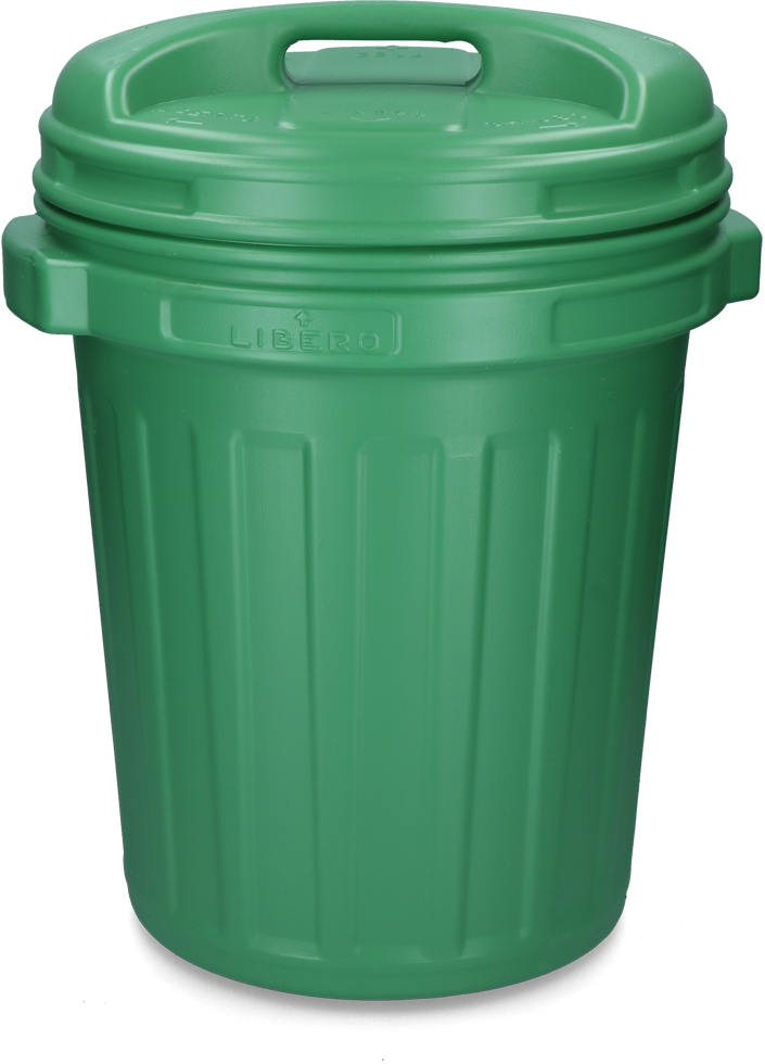 Voerton met draaisluiting 40 liter Black Groen 2