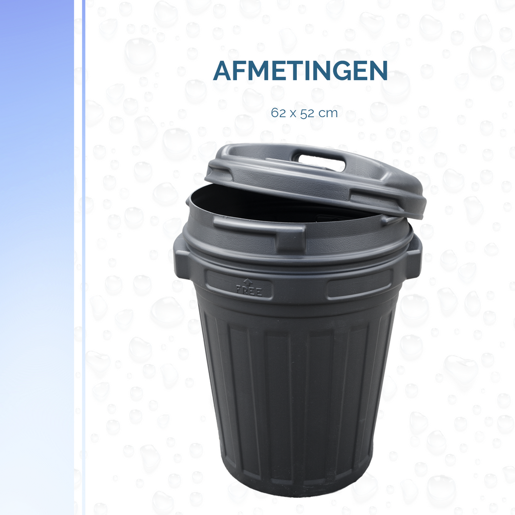 Voerton met draaisluiting 70 liter Zwart 6