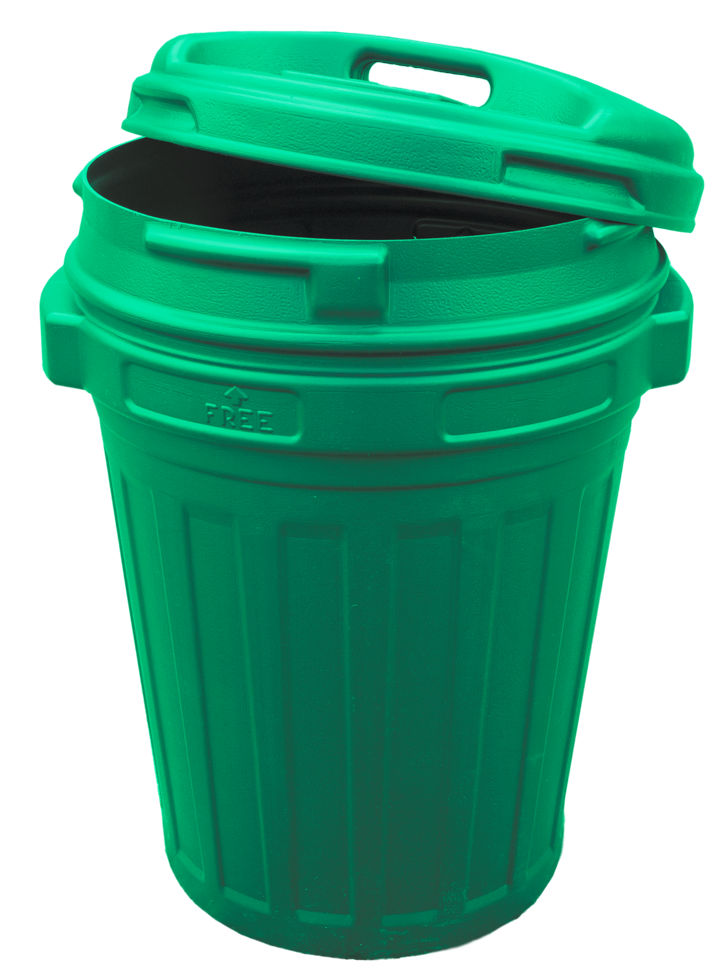 Voerton met draaisluiting 70 liter Groen 2