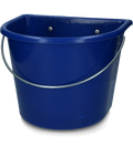 vPlast Voerbak met haken & hengsel 15 l Donkerblauw