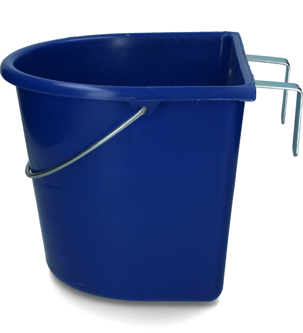 vPlast Voerbak met haken & hengsel 15 l Donkerblauw 2