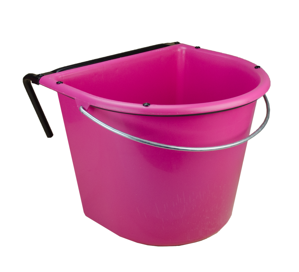 Voerbak 15 l met ophang en hengsel Roze 2