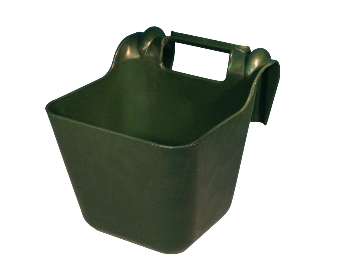 OK Plast Voerbak met ophangbeugel 14 l Groen