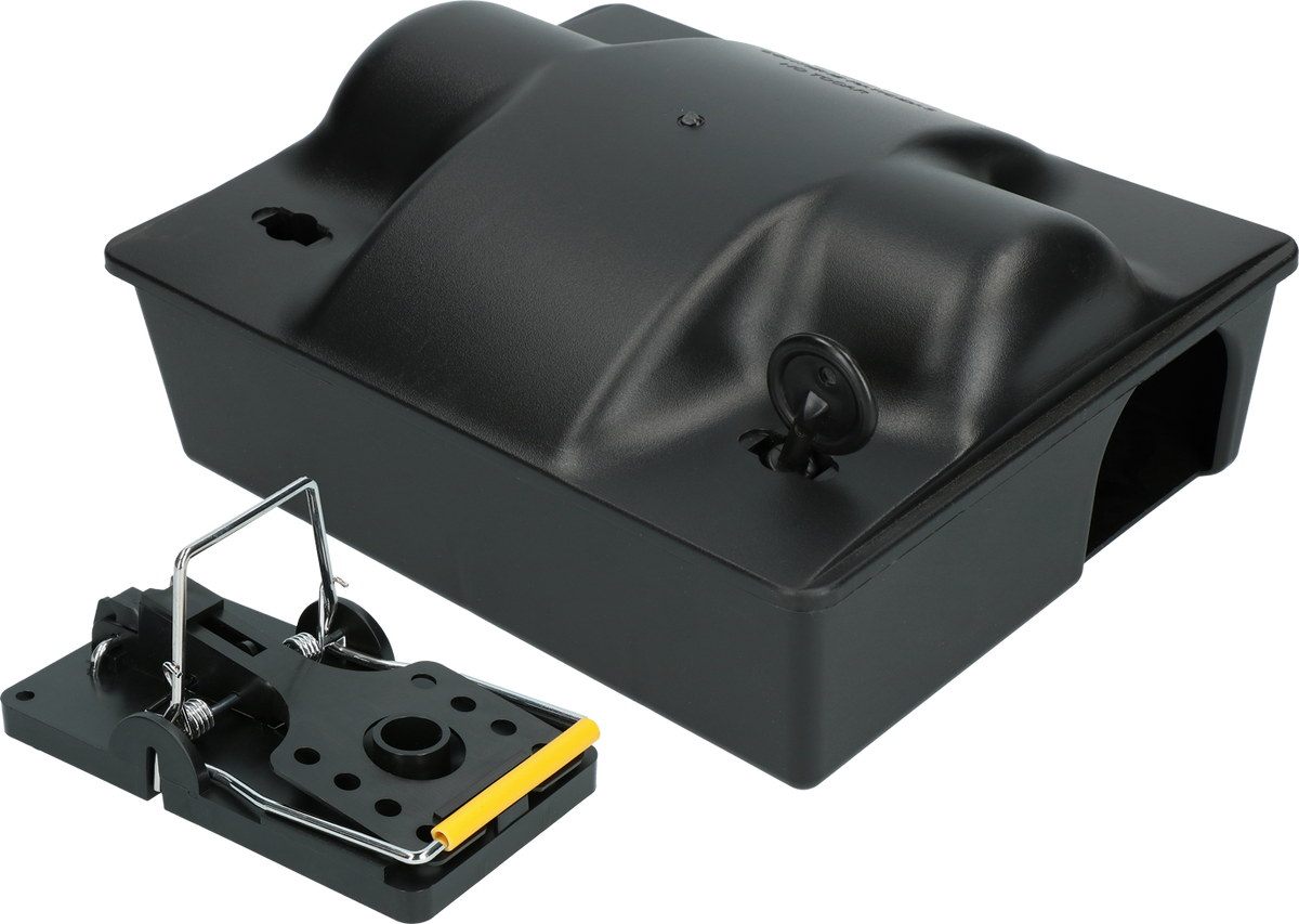 Voerdoos Rat Dual Bait incl. rattenklem en sleutel 