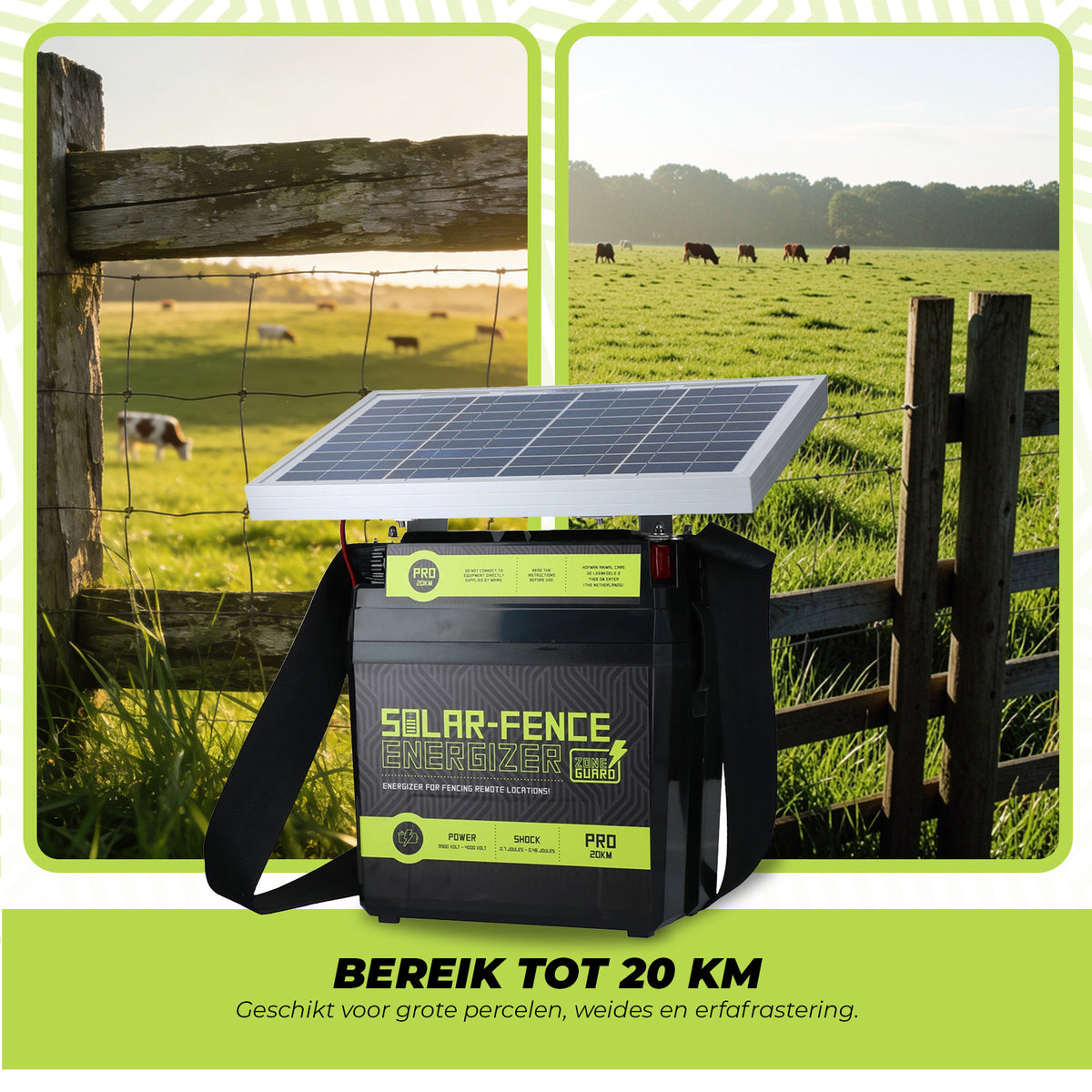 ZoneGuard Solar-Fence Energizer Pro 20 km 3