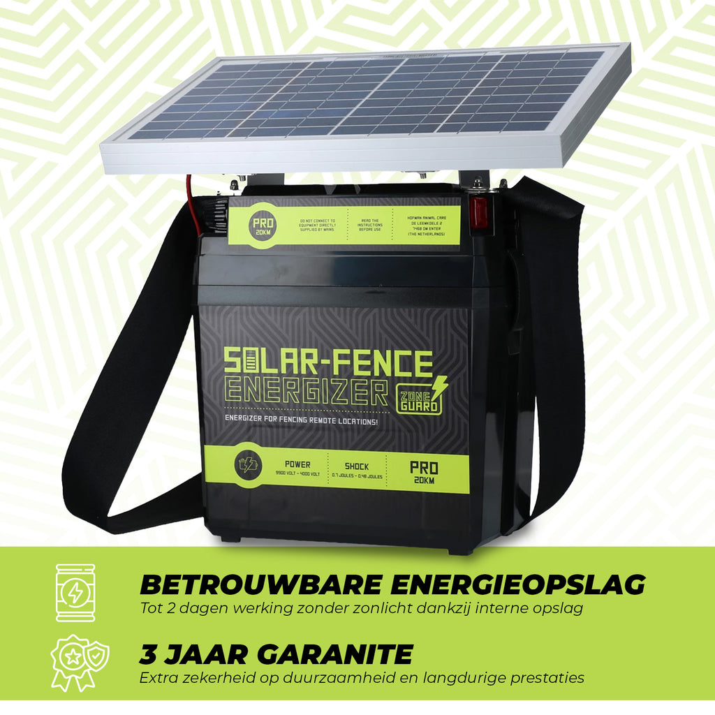ZoneGuard Solar-Fence Energizer Pro 20 km 4