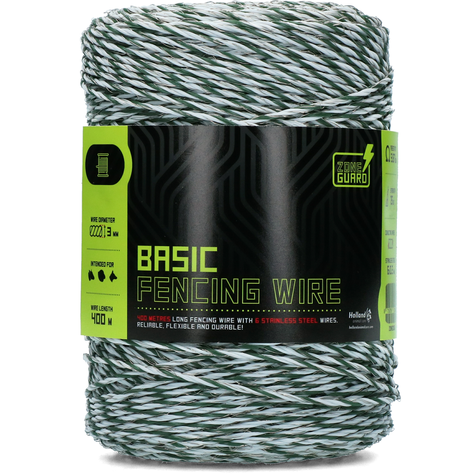 Zoneguard Basic Afrasteringsdraad 3 mm 400 m