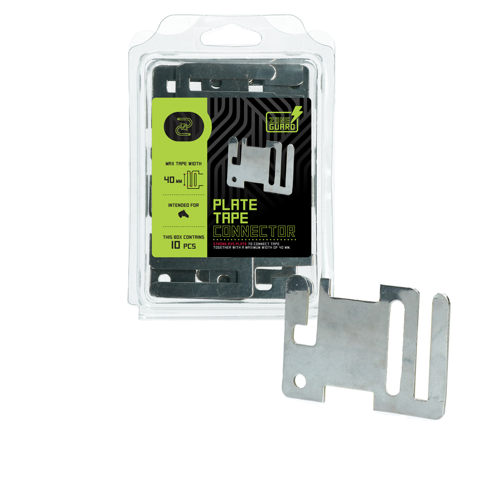 ZoneGuard Lint afrastering begin eindplaatje rvs 