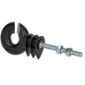 ZoneGuard Ringisolator zwart met moer (mdk) 