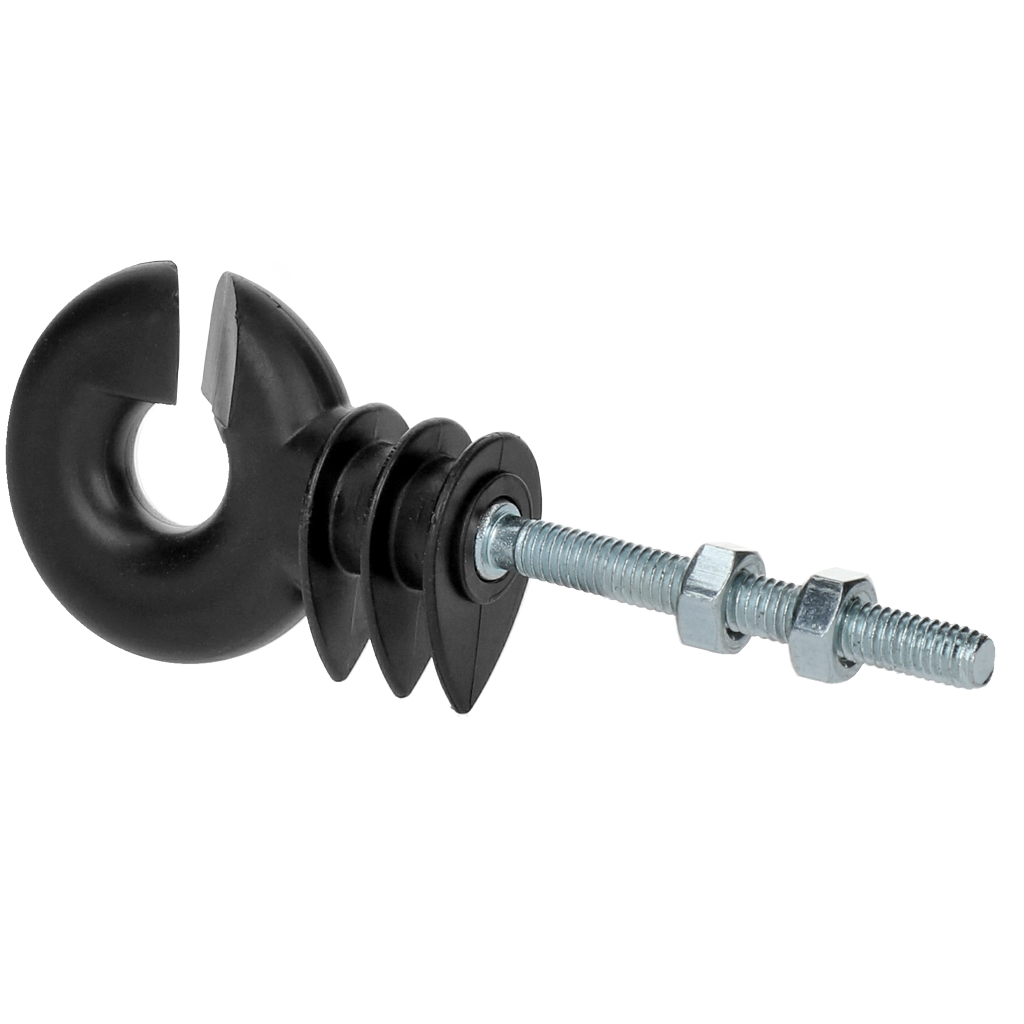 ZoneGuard Ringisolator zwart met moer (mdk) 